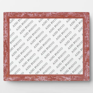 Klassischer Roter Rahmen vergrößern Foto Plaque