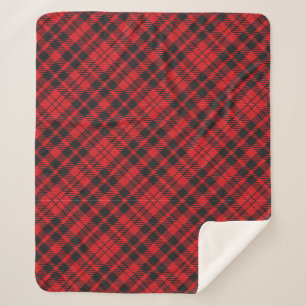 Klassischer Roter Tartan Kariert Sherpa Blanket Sherpadecke