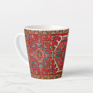 Klassischer roter türkischer persischer Orienttepp Milchtasse