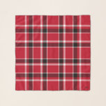 Klassischer Roter und Schwarzer Karierter Platz Schal<br><div class="desc">Klassischer,  roter und schwarzer Karierter Chiffon Scarf.  Optionale Initialen in corner.    Design von Claudine Boerner.</div>