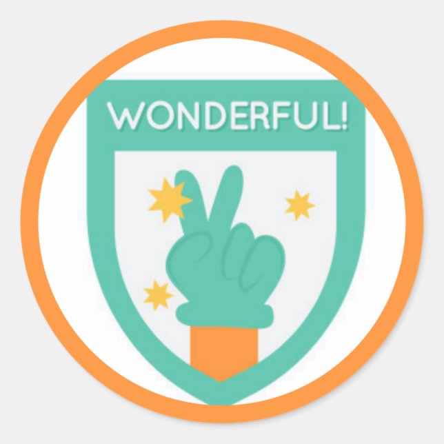 Klassischer Round-Sticker für gute Job-Lehrerin Runder Aufkleber (Vorderseite)