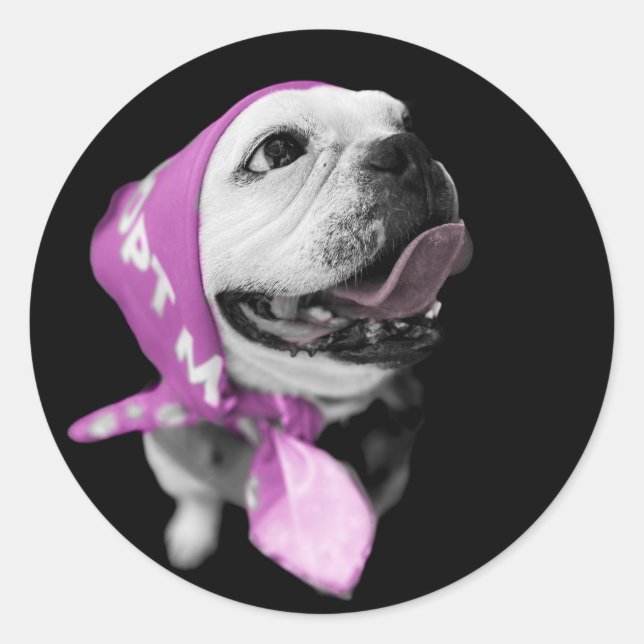 Klassischer Round-Sticker für Rettungshunde Runder Aufkleber (Vorderseite)