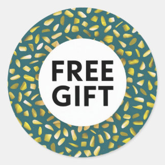 Klassischer Round Sticker Schönes kostenloses Gesc