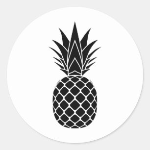 Klassischer Rundaufkleber für Ananas Runder Aufkleber