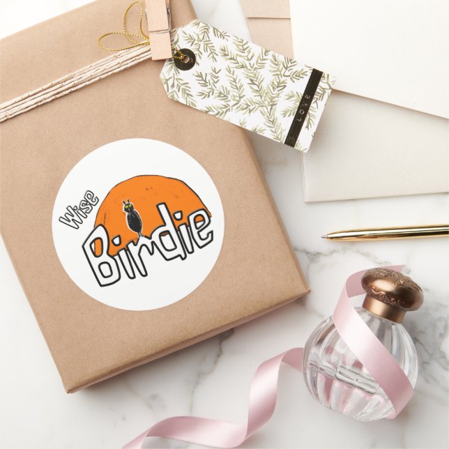 Klassischer Rundaufkleber für Birdie Runder Aufkleber (Schenken)