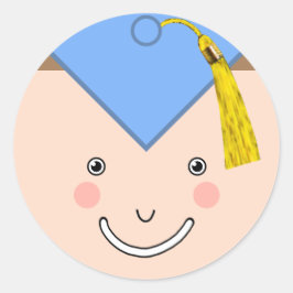 Klassischer Rundaufkleber für kreativen Abschluss Runder Aufkleber