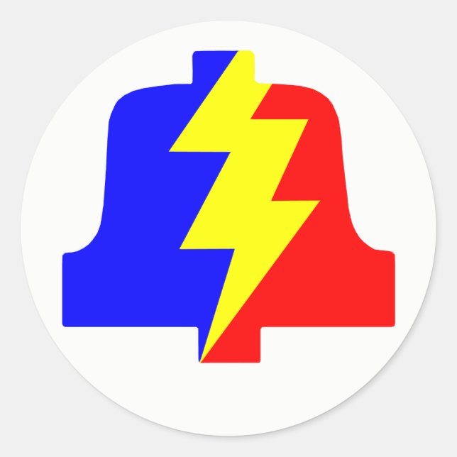 Klassischer Rundaufkleber für PLA-Logos Runder Aufkleber (Vorderseite)