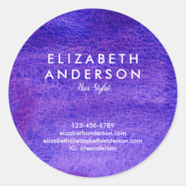 Klassischer Rundaufkleber für Wasserfarben Runder Aufkleber