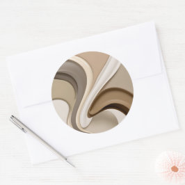 Klassischer Rundaufkleber in stylischer Grafik Runder Aufkleber