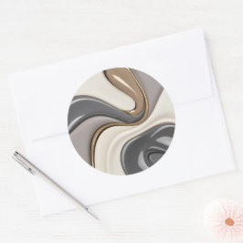 Klassischer Rundaufkleber in stylischer Grafik Runder Aufkleber