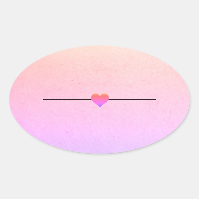 Klassischer Rundaufkleber mit Regenbogen Ovaler Aufkleber (Vorderseite)