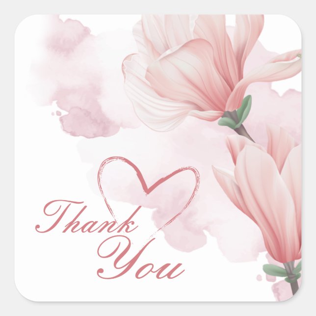 Klassischer Rundaufkleber mit Wasserfarbe Quadratischer Aufkleber (Vorderseite)