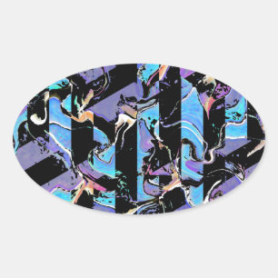 Klassischer Rundaufkleber Ovaler Aufkleber