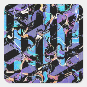 Klassischer Rundaufkleber Quadratischer Aufkleber