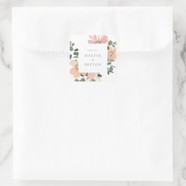Klassischer Rundaufkleber Quadratischer Aufkleber (Tasche)