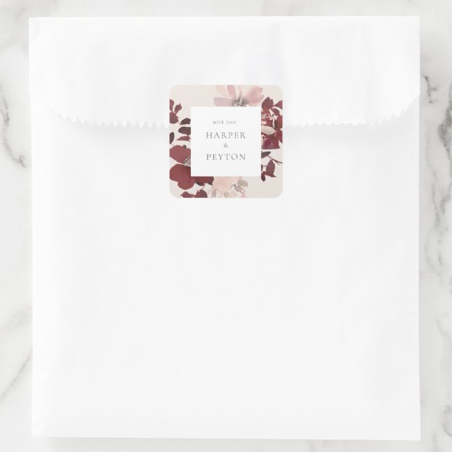 Klassischer Rundaufkleber Quadratischer Aufkleber (Tasche)