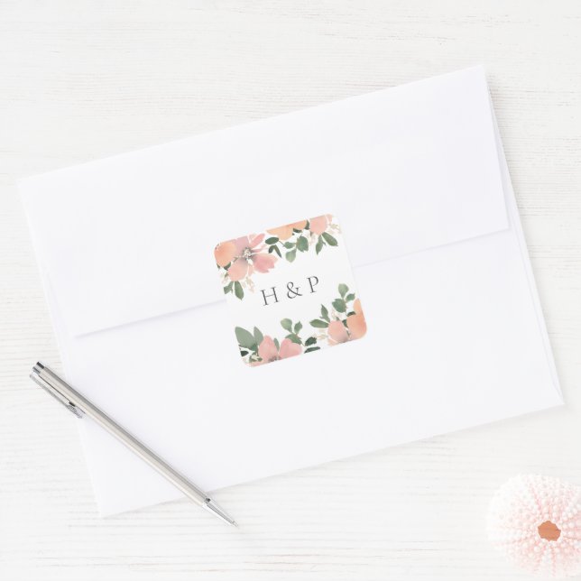 Klassischer Rundaufkleber Quadratischer Aufkleber (Umschlag)