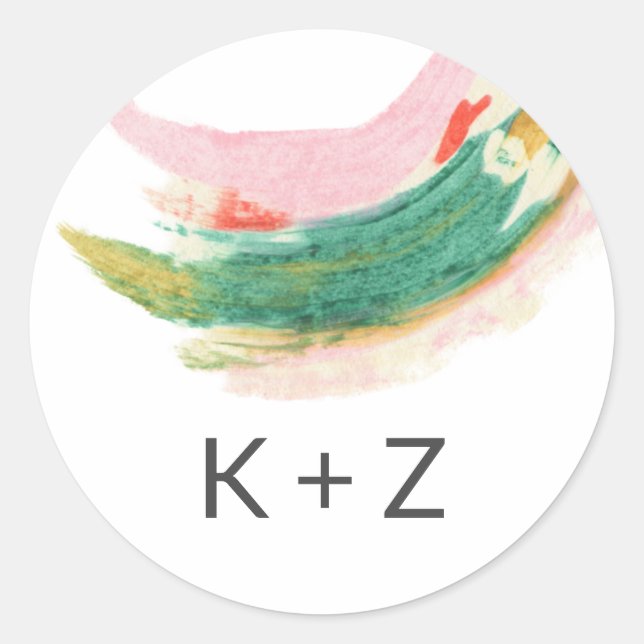 Klassischer Rundaufkleber Runder Aufkleber (Vorderseite)