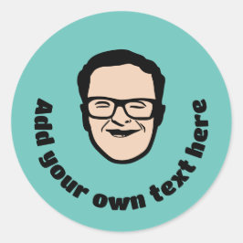 Klassischer Rundaufkleber Runder Aufkleber