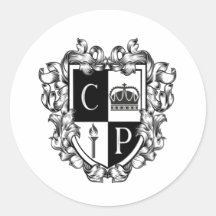 Klassischer Rundaufkleber