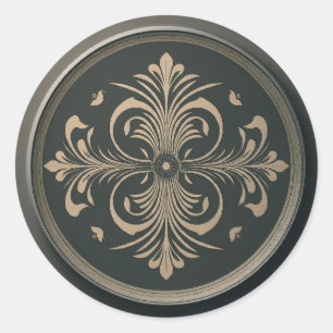 Klassischer Rundaufkleber Runder Aufkleber