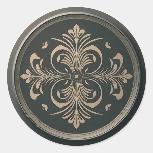 Klassischer Rundaufkleber Runder Aufkleber (Vorderseite)