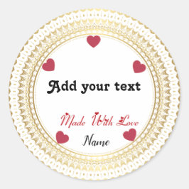 Klassischer Rundaufkleber Runder Aufkleber