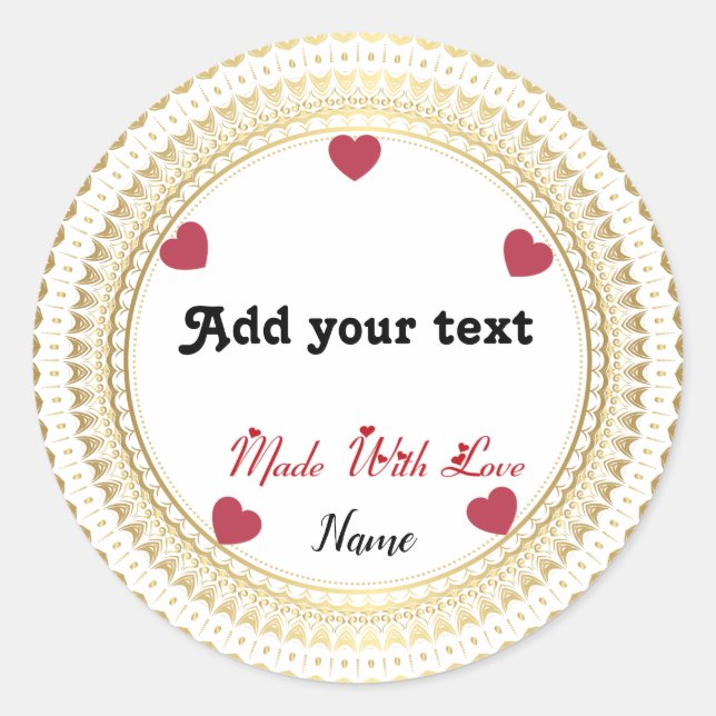 Klassischer Rundaufkleber Runder Aufkleber (Vorderseite)