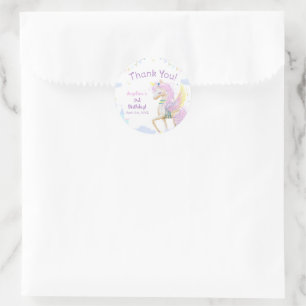 Klassischer Rundaufkleber zum Geburtstag. Runder Aufkleber