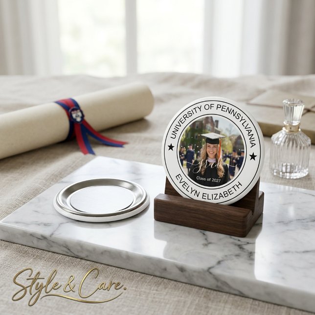 Klassischer runder Graduate Modern Script Magnet (Classic Round Graduate Modern Script Magnet)