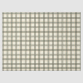 Klassischer Salbei-Tartan Seidenpapier