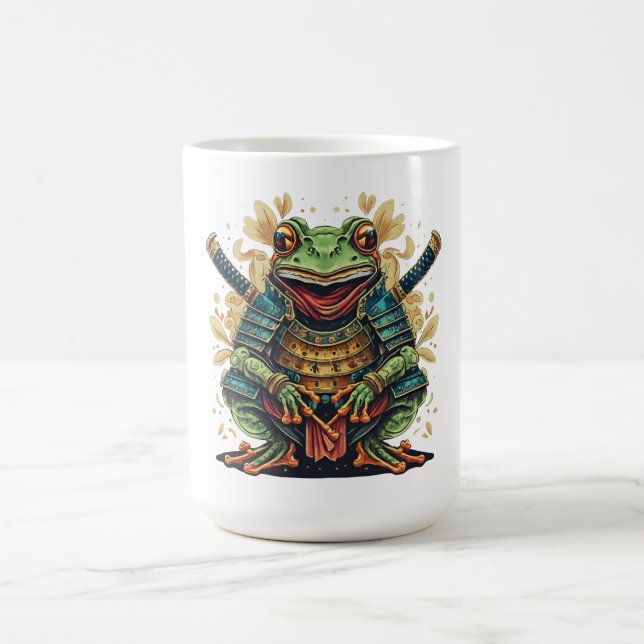 Klassischer Samurai-Frosch-Krieger-Becher Kaffeetasse (Mittel)