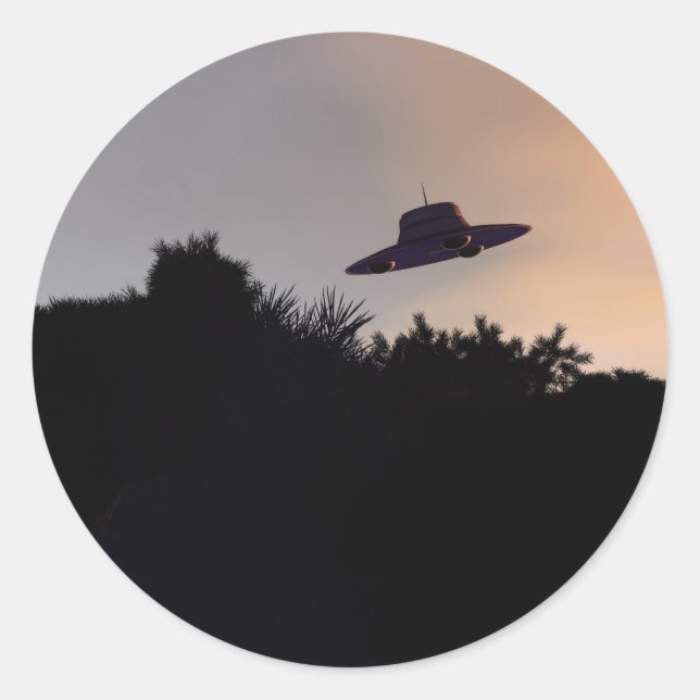 Klassischer Saucer 2 Sticker (Vorderseite)