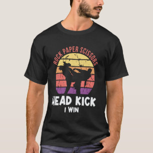 Klassischer Schere Stein Papier Kopfstoß Sieg - Ta T-Shirt