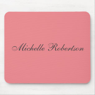Klassischer Schlichter Minimalistischer Name hinzu Mousepad
