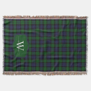 Klassischer schottischer Black Watch Tartan Plaid Decke