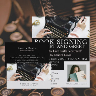 Klassischer Schreibmaschine, Schriftsteller Visitenkarte