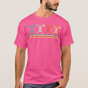 Klassischer schwarzer Gewichtheber-Passform T-Shirt