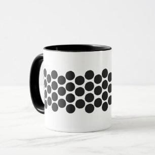 Klassischer schwarzer Punkte-Kaffee Tasse