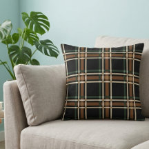 Klassischer schwarzer und brauner Heritage-Plaid-T