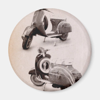 Klassischer Scooter 1969 Magnet