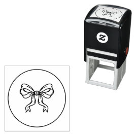 Klassischer Selbstfärber-Stempel mit Bogen-Motiv u Permastempel