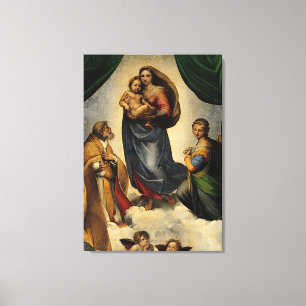 Klassischer "Sistine Madonna" RAPHAEL (circa 1513) Leinwanddruck