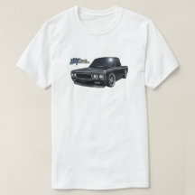 Klassischer Slammed Luv Truck in Schwarz