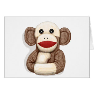 Klassischer Socken-Affe