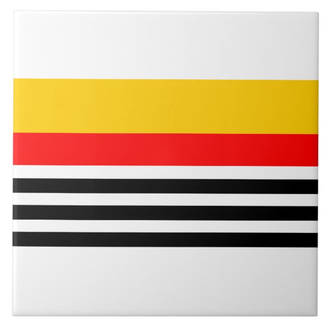 Klassischer spanischer Streifen Fliese (Vorderseite)