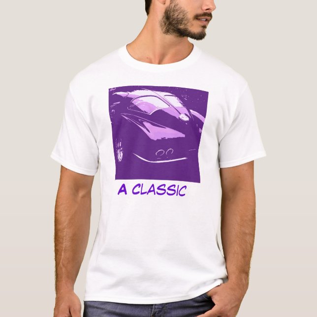 Klassischer Split Window Chevrolet Corvette Pop Ar T-Shirt (Vorderseite)