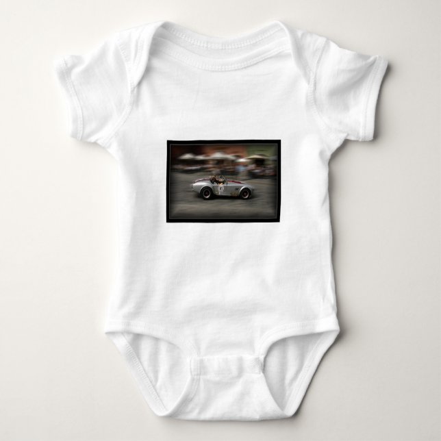 Klassischer Sportwagen Baby Strampler (Vorderseite)