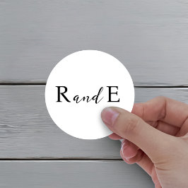 Klassischer Sticker für klassische Script-Hochzeit