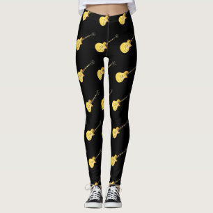 Klassischer Stil Solid Blues Guitar Leggings